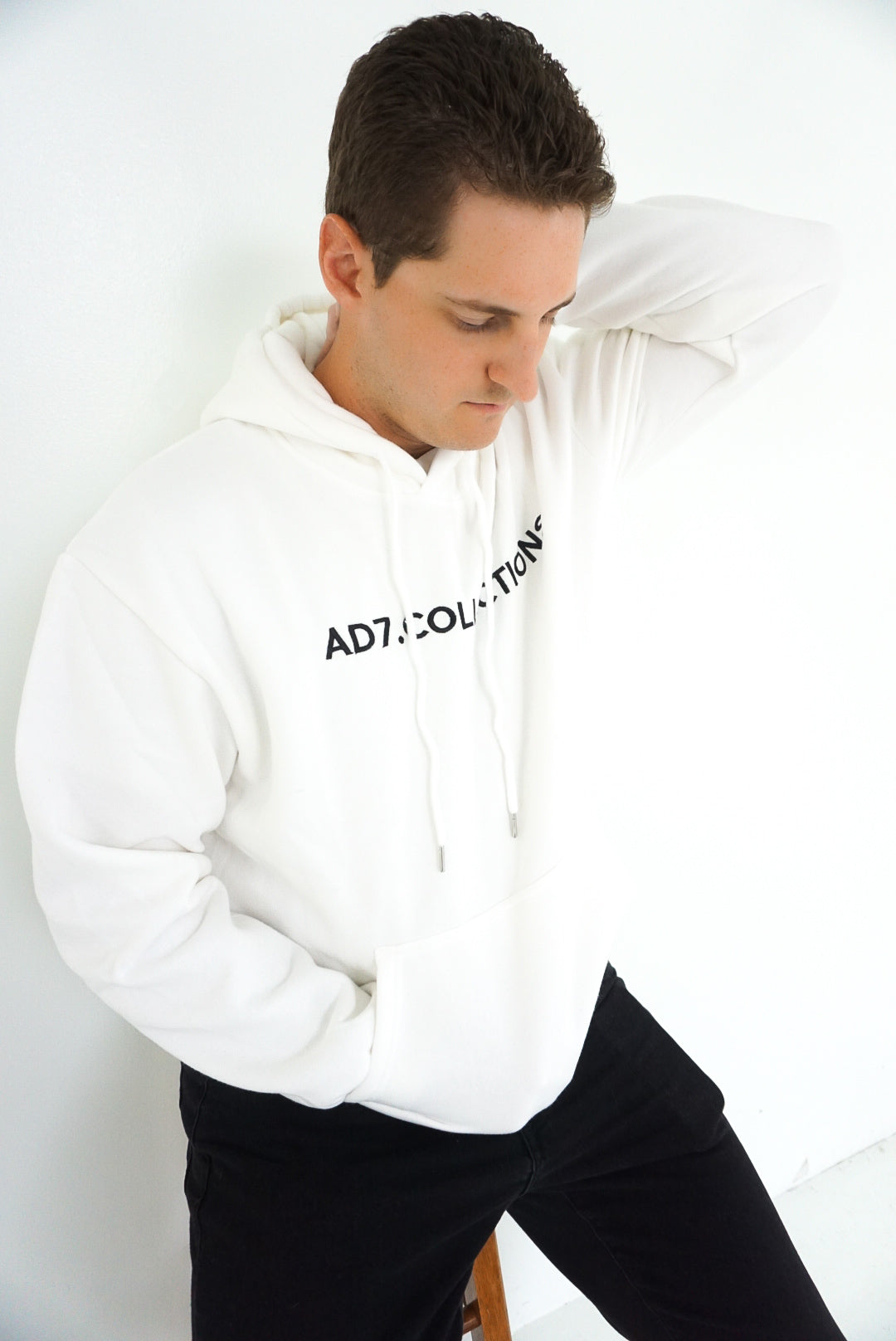 AD7 Classic White Hoodie