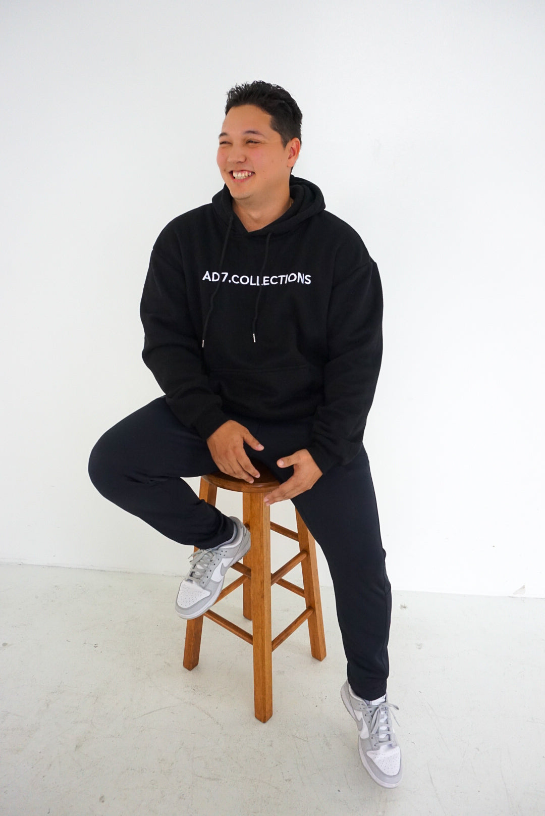 AD7 Classic Black Hoodie