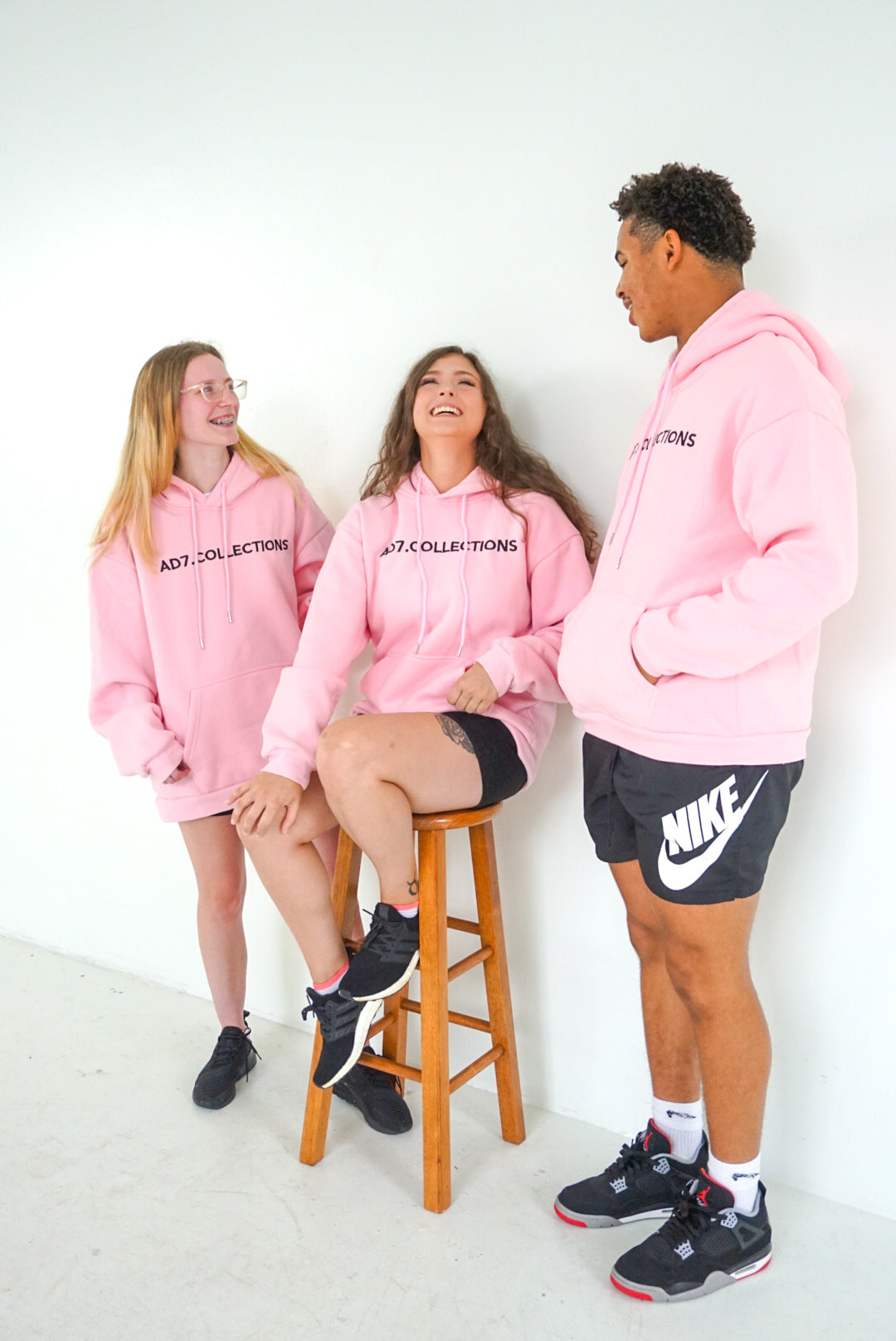 AD7 Classic Pink Hoodie