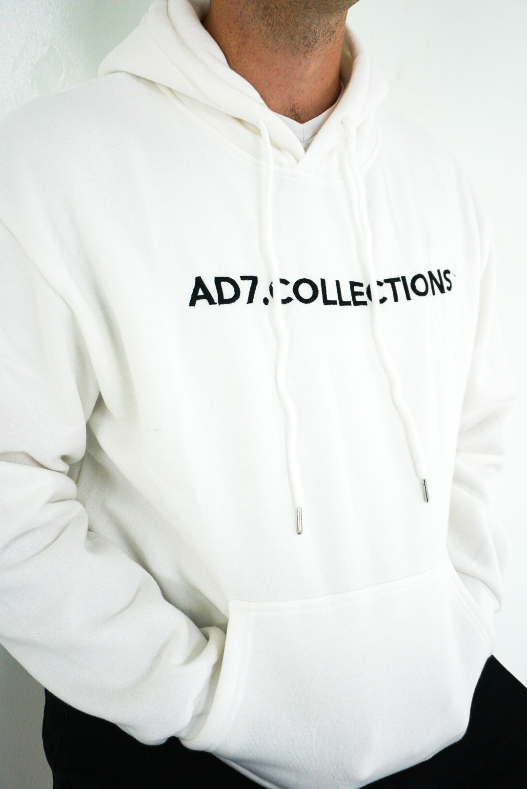 AD7 Classic White Hoodie